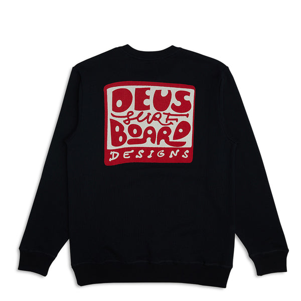 Deus Ex Machina Deus ex machina - felpa nice to see you crew black - d | Italystation.com - Shop Now at italystation.com