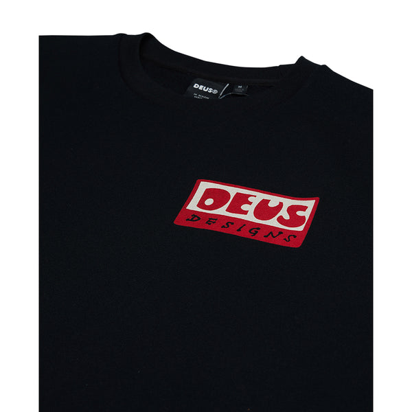 Deus Ex Machina Deus ex machina - felpa nice to see you crew black - d | Italystation.com - Shop Now at italystation.com