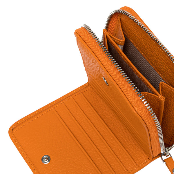 Gianni Chiarini - Portafoglio piccolo Zip Around Wallets Dollaro Flame Orange - PF W-4953A/24PE GRN - FLAME/ORANGE