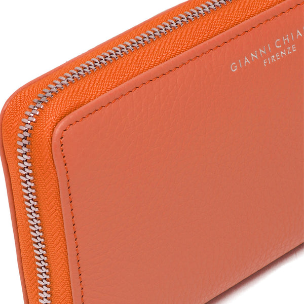 Gianni Chiarini - Portafoglio Wallets Dollaro Large Zip Around Flame Orange - PF 5042/24PE GRN - FLAME/ORANGE