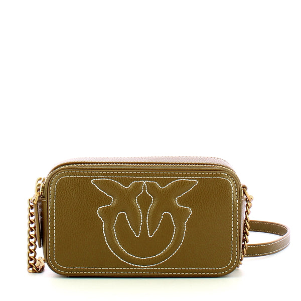 Pinko - camera case carrie mini piantagione antique gold - 10379 | Italystation.com - Shop Now at italystation.com