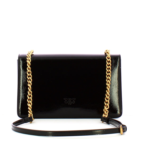 Pinko - borsa a tracolla love one classic light nero antique gol | Italystation.com - Shop Now at italystation.com