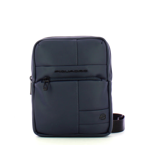 Piquadro - Borsello gommato Piccolo Blu - CA3084W129W - BLU | Italystation.com - Shop Now at italystation.com