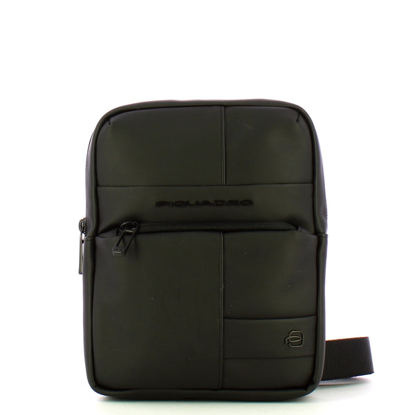 Piquadro - Borsello gommato Piccolo Nero - CA3084W129W - NERO | Italystation.com - Shop Now at italystation.com