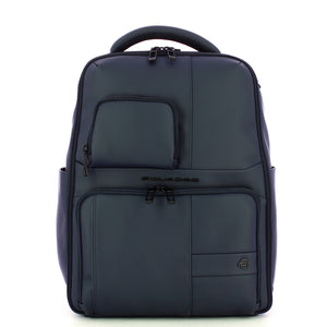 Piquadro - Zaino Gommato Porta PC 14" Blu CA6238W129W BLU | Italystation.com Shop Now at italystation.com
