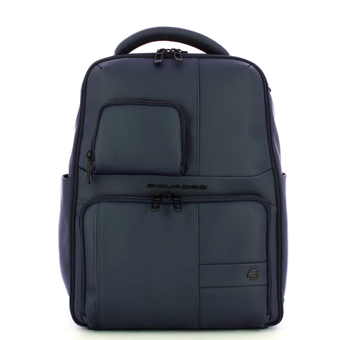 Piquadro - Zaino Gommato Porta PC 14" Blu CA6238W129W BLU | Italystation.com Shop Now at italystation.com