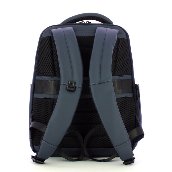Piquadro - Zaino Gommato Porta PC 14" Blu CA6238W129W BLU | Italystation.com Shop Now at italystation.com