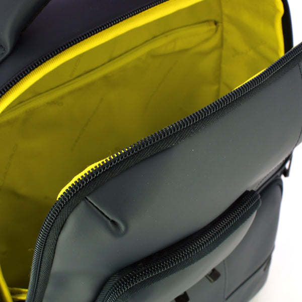 Piquadro - Zaino Gommato Porta PC 14" Blu CA6238W129W BLU | Italystation.com Shop Now at italystation.com