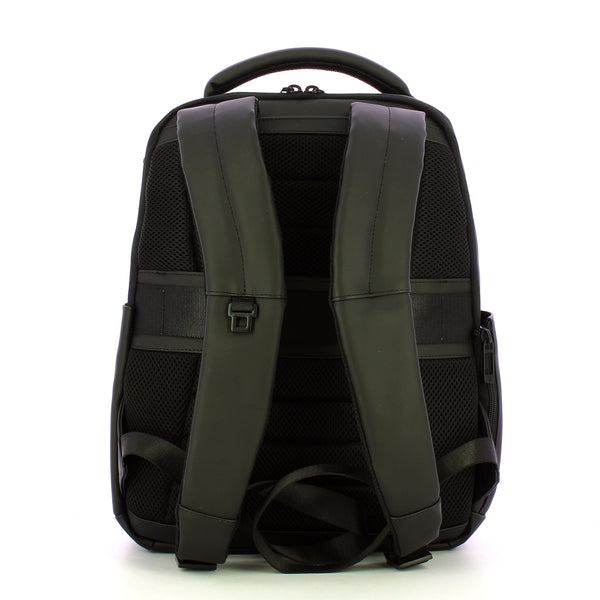 Piquadro - Zaino Gommato Porta PC 14" Nero CA6238W129W NE | Italystation.com Shop Now at italystation.com