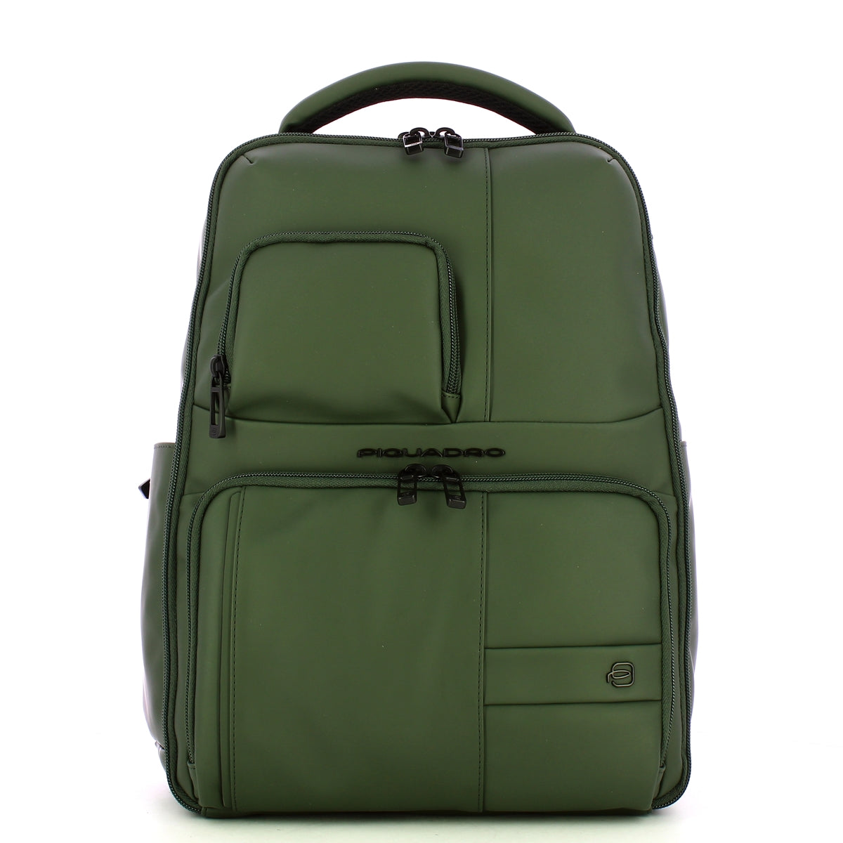 Piquadro - Zaino Gommato Porta PC 14" Verde CA6238W129W V | Italystation.com Shop Now at italystation.com