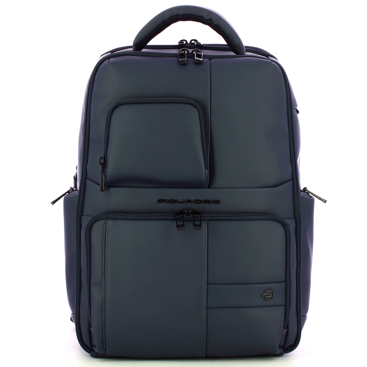 Piquadro - Zaino Gommato Porta PC 15.6" Blu CA6239W129W B | Italystation.com Shop Now at italystation.com