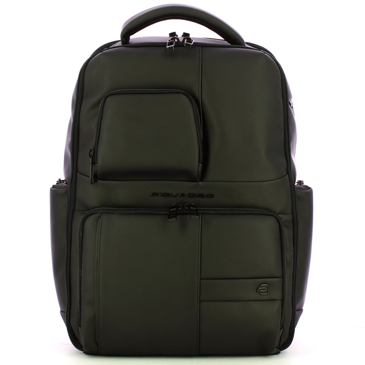 Piquadro - Zaino Gommato Porta PC 15.6" Nero CA6239W129W | Italystation.com Shop Now at italystation.com