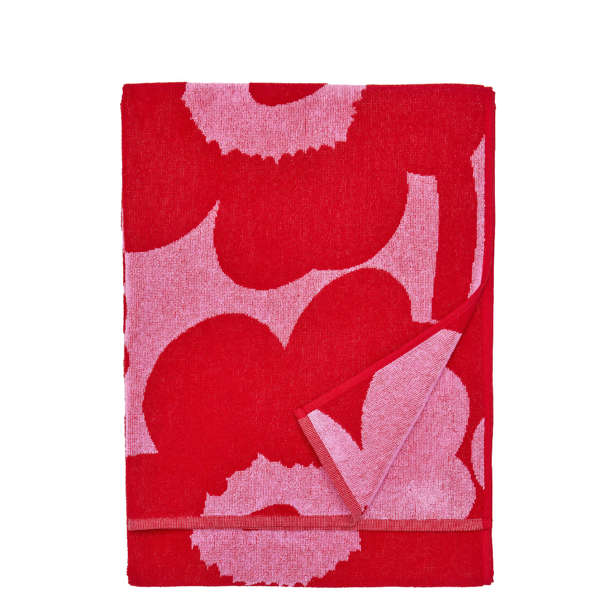 Marimekko - Unikko Bath Towel 70x150 cm 073654 PINK,/RED | Italystation.com Shop Now at italystation.com