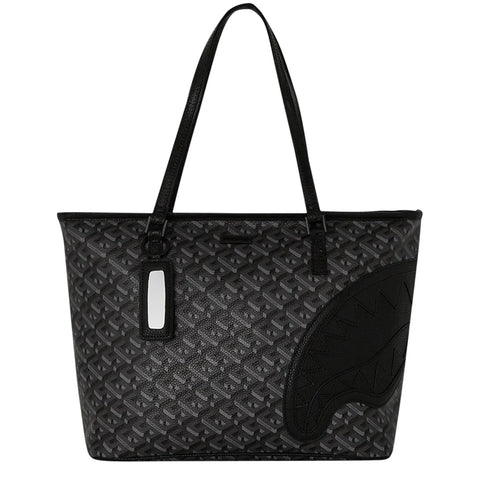 Sprayground - Borsa a spalla Tote Classic 3DSG Blackout Li | Italystation.com Shop Now at italystation.com