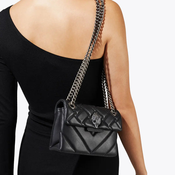 KUGE - Tracollina Mini Kensington Bag Black BAG-1470800109 24AW | Italystation.com Shop Now at italystation.com