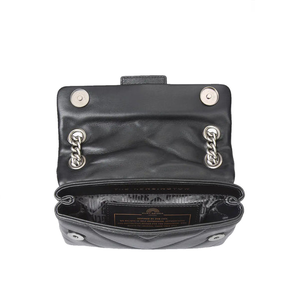 KUGE - Tracollina Mini Kensington Bag Black BAG-1470800109 24AW | Italystation.com Shop Now at italystation.com