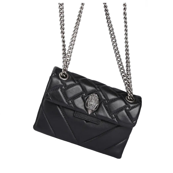 KUGE - Tracollina Mini Kensington Bag Black BAG-1470800109 24AW | Italystation.com Shop Now at italystation.com