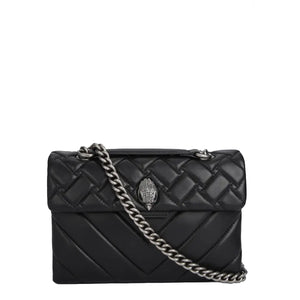 Kurt Geiger - Kensington Black Comb Large Shoulder Bag 1 | Italystation.com Shop Now at italystation.com
