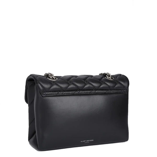 Kurt Geiger - Kensington Black Comb Large Shoulder Bag 1 | Italystation.com Shop Now at italystation.com