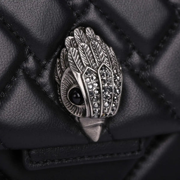 Kurt Geiger - Kensington Black Comb Large Shoulder Bag 1 | Italystation.com Shop Now at italystation.com