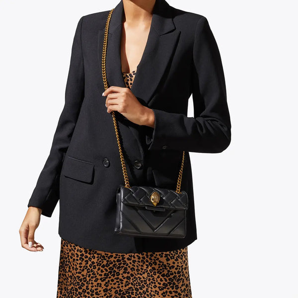 KUGE - Tracollina Mini Kensington Bag Black Comb BAG-1470805109 | Italystation.com Shop Now at italystation.com