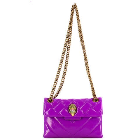 KUGE - Tracollina Mini Kensington Bag Viola BAG-0846392319 24AW | Italystation.com Shop Now at italystation.com