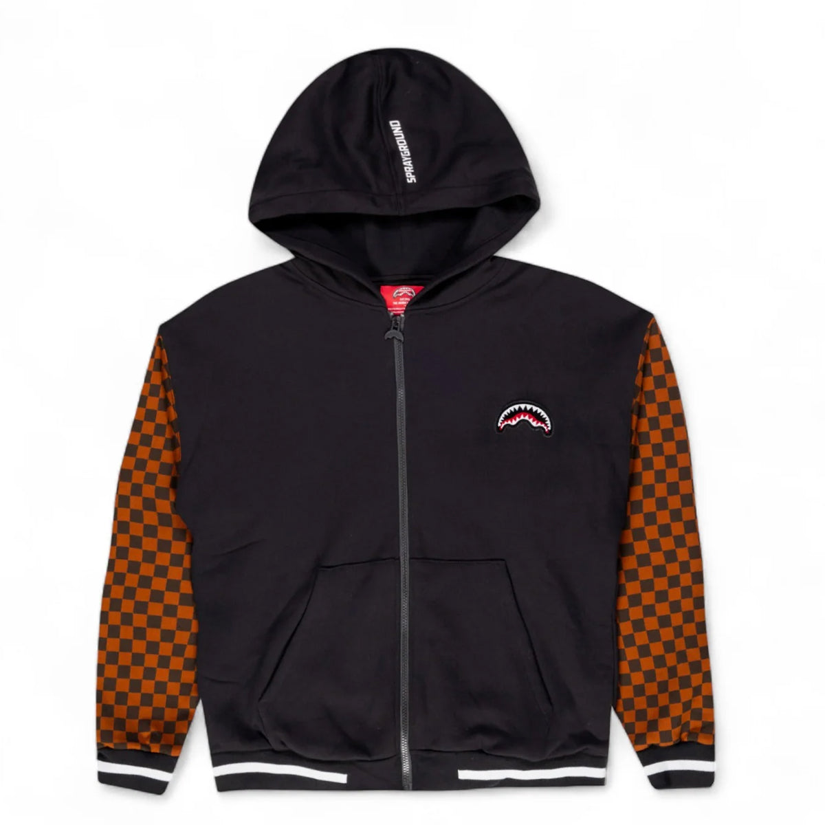 Sprayground - felpa tufting shark fullzip sip check sp64 | Italystation.com Shop Now at italystation.com