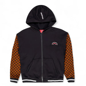 Sprayground - felpa tufting shark fullzip sip check sp64 | Italystation.com Shop Now at italystation.com
