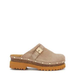 Scholl - zoccolo cindy cork dark beige sl.f316342361 dark/b | Italystation.com Shop Now at italystation.com