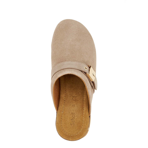 Scholl - zoccolo cindy cork dark beige sl.f316342361 dark/b | Italystation.com Shop Now at italystation.com