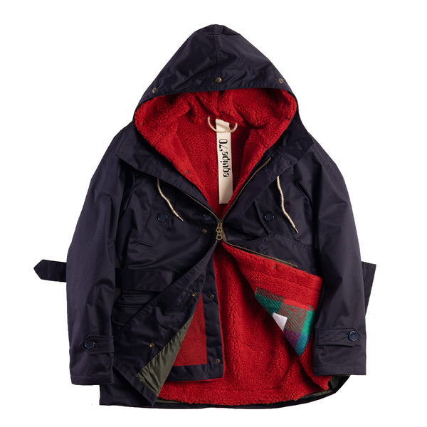 EQUI - Cappotto Eskimo Mini Tecnogabardina Blu Unito EUO02 BL | Italystation.com Shop Now at italystation.com