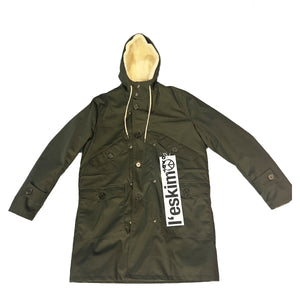 EQUI - Cappotto Eskimo Over Tecnogabardina Verde Unito EUO03 | Italystation.com Shop Now at italystation.com