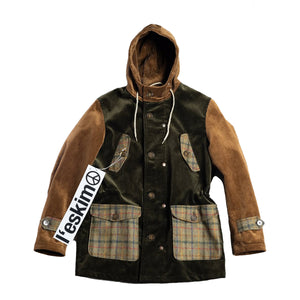EQUI - Cappotto Eskimo Mini Velluto Verde Oliva EUV02 VERDE/O | Italystation.com Shop Now at italystation.com