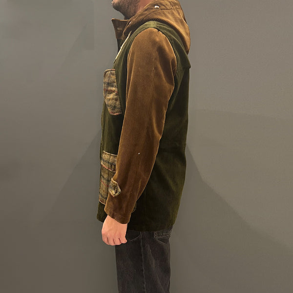 EQUI - Cappotto Eskimo Mini Velluto Verde Oliva EUV02 VERDE/O | Italystation.com Shop Now at italystation.com
