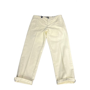 Clark - Pantaloni Ancon Tailored Ivory ANCON-T101 IVORY | Italystation.com Shop Now at italystation.com