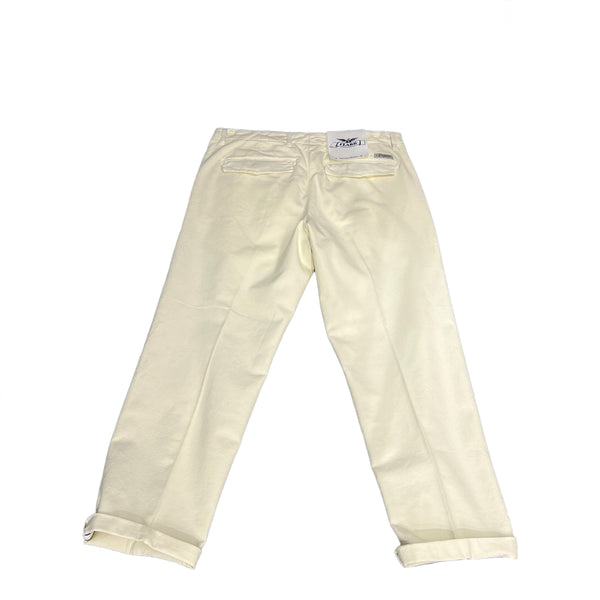 Clark - Pantaloni Ancon Tailored Ivory ANCON-T101 IVORY | Italystation.com Shop Now at italystation.com