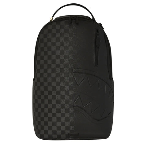 Sprayground - Zaino Half Spritz Black/Grey Check Limited Edition - 910B6776NSZ - BLACK/GREY/CHECK