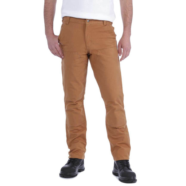 Carhartt - Pantaloni Straight Fit Duck Double Front Brown - 103340 - BROWN