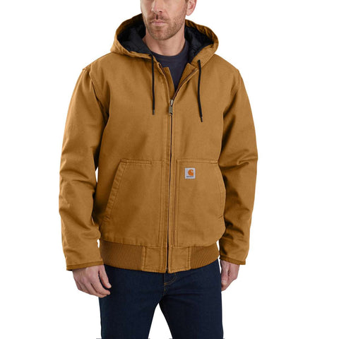 Carhartt - giacca loose fit duck active brown 104050 brow | Italystation.com Shop Now at italystation.com