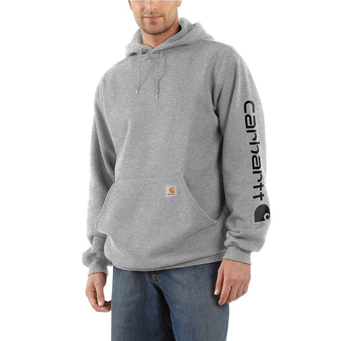 Carhartt - felpa midweight logo sleeve graphic heather grey b | Italystation.com Shop Now at italystation.com