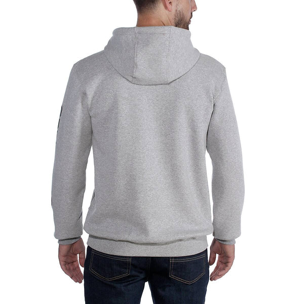 Carhartt - felpa midweight logo sleeve graphic heather grey b | Italystation.com Shop Now at italystation.com