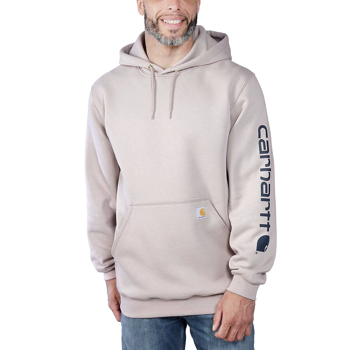 Carhartt - felpa midweight logo sleeve graphic mink k288 | Italystation.com Shop Now at italystation.com