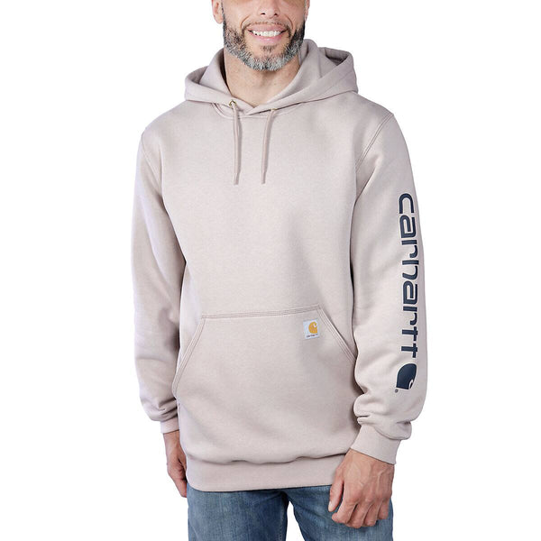 Carhartt - felpa midweight logo sleeve graphic mink k288 | Italystation.com Shop Now at italystation.com