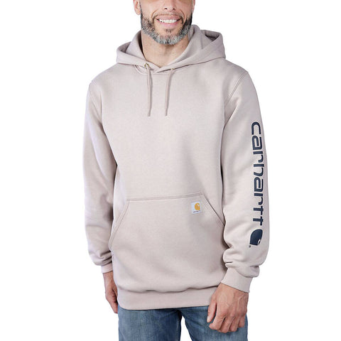 Carhartt - felpa midweight logo sleeve graphic mink k288 | Italystation.com Shop Now at italystation.com