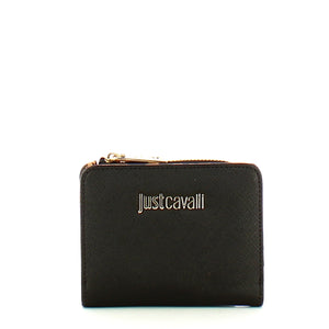Just Cavalli - Portafoglio piccolo Metal Lettering Black | Italystation.com Shop Now at italystation.com