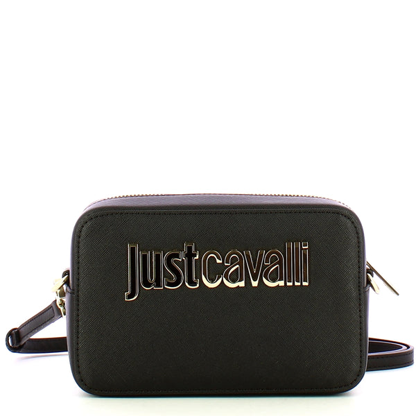 Just Cavalli - Camera Bag Metal Lettering Black - 77RA4BB | Italystation.com - Shop Now at italystation.com