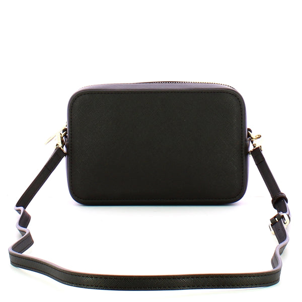 Just Cavalli - Camera Bag Metal Lettering Black - 77RA4BB | Italystation.com - Shop Now at italystation.com