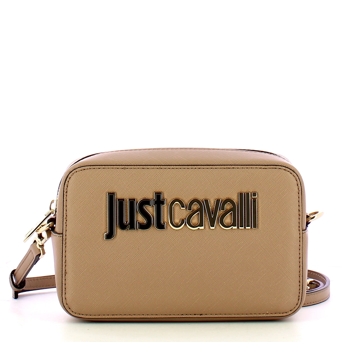 Just Cavalli - Camera Bag Metal Lettering Kelp 77RA4BB8 | Italystation.com Shop Now at italystation.com