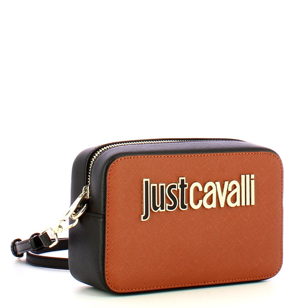 Just Cavalli - Camera Bag Metal Lettering Rubber - 77RA4B | Italystation.com - Shop Now at italystation.com