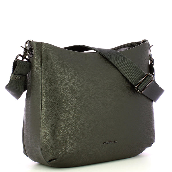 Mandarina Duck - Hobo Bag in pelle Mellow Stormy Weathe | Italystation.com Shop Now at italystation.com